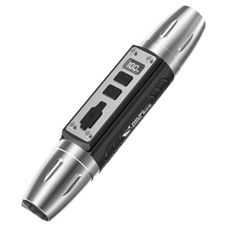 微笑鯊 ZYD518 鑒定檢測燈 強光手電筒 翡翠珠寶玉石鑒定 黃白光紫光, 1個, 【黑】微笑鯊 數顯 ZY-D518