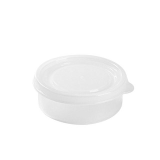 迷你便攜帶蓋食物保鮮盒 輔食/堅果分裝盒 小號便攜多用水果/糖果盒, 1個, 迷你分裝盒--圓形【2個裝】