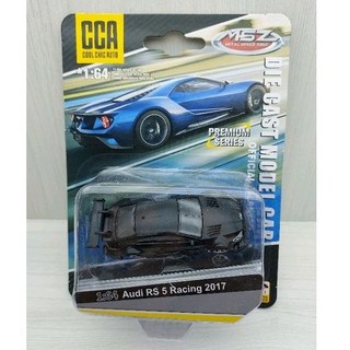 CCA 1:64 奧迪 AUDI RS 5 Racing 2017 消光黑色 合金滑行車 避震效果 螺絲底盤, 1個