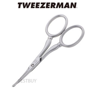 Tweezerman GEAR 不銹鋼修容剪 修鼻毛 耳毛 弧形剪頭 安全修毛, 1個
