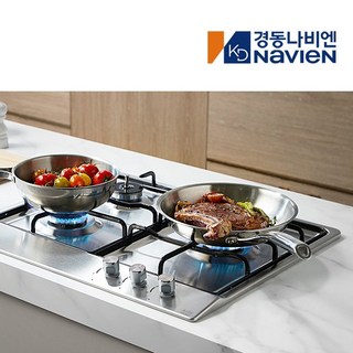 [전국설치/가스연결가능] 나비엔매직 3구 빌트인 매립형 가스 쿡탑 레인지 DC전지식 타공사이즈 560x480 GRB3303, LNG, 33/03, 배송만