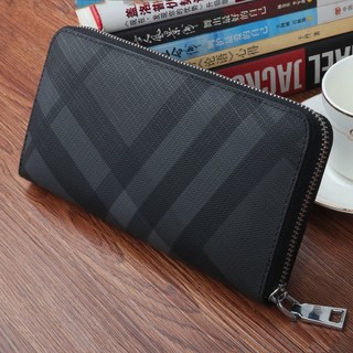 【奧特萊斯】男士皮革錢包商務錢包時尚長款錢包男士長夾拉鏈錢包手拿錢包