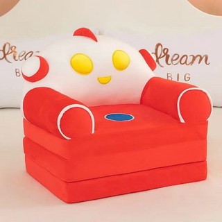 卡皮巴拉兒童沙發床 折疊小沙發 幼兒園寶寶午睡午休息小床 卡通, 1個, 紅奧特曼四層（長150*寬50釐米）