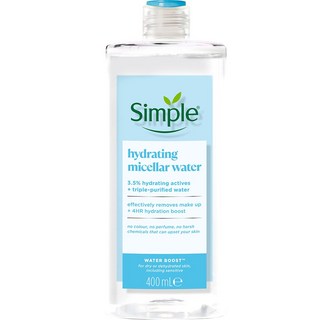 【Simple 清妍】潔顏卸妝水-深層補水(400ml)【兔雜tuzha】, 1個, 400ml