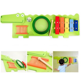 어린이 놀이 벽걸이 원목교구 악어 돌봄센터장난감 장난감