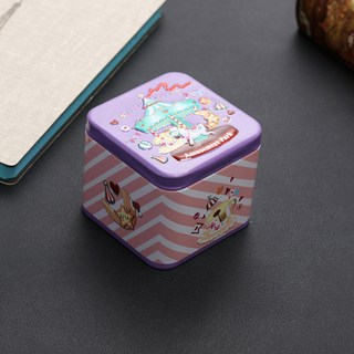 嗨購 創意方形浮雕收納盒 馬口鐵卡通包裝盒 金屬飾品包裝馬口鐵盒, 1個, 木馬