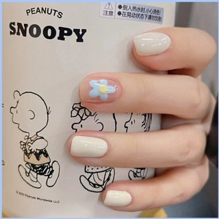 美甲貼片 穿戴甲 短款 готовый дизайн 指甲彩繪 24片, 1個, R3188