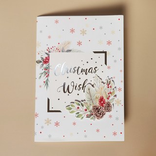 멜로디카드 크리스마스카드 4부화음 산타 루돌프 연말 선물 신년인사 연하장 새해인사, 선택B24-메리크리스마스_화이트