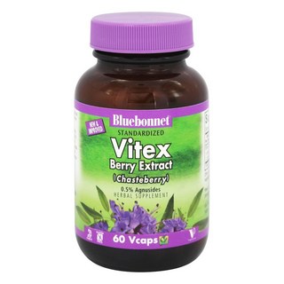 Bluebonnet 聖潔莓萃取植物膠囊, 60顆, 1罐