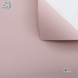 大好屋 韓風純色包裝紙 防水霧面花藝禮品用紙, 韓風初戀純色紙【裸色】, 1個