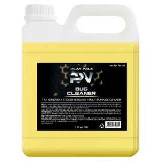 플레이왁스 버그크리너 4L 새똥 송진제거, 1개