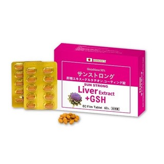 HOKOEN 日能康 肝精+GSH 腸溶膜衣錠 60粒/盒, 1個