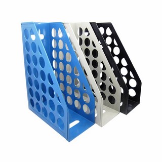 富福里 W.I.P 韋億 AMF6800 開放式圓孔雜誌箱，文件收納整理好幫手，辦公室書房適用, 米色, 1個