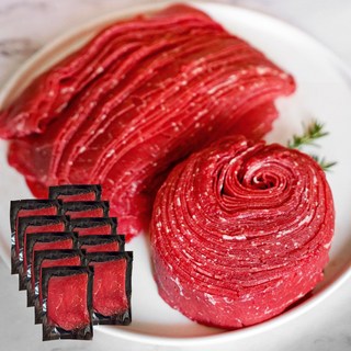 우둔살 S등급 호주산 목초육 슬라이스 소고기 (지방제거), 10개, 100g