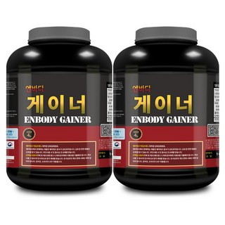엔바디 게이너 벌크업 단백질보충제 / 체중증가 헬스 프로틴, 4kg, 2개
