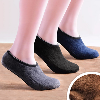 [3P세트] 남성&여성 겨울 보온 벨벳 방한 발열 털 덧신 요술버선 3개 세트