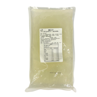 蜜豆子 2KG 飲料晶球 零卡寒天晶球 脆波波 黑糖/芒果/草莓/青蘋果口味 寒天蒟蒻晶球 低卡水玉, 1個, 2kg無防腐零卡晶球原味寒天