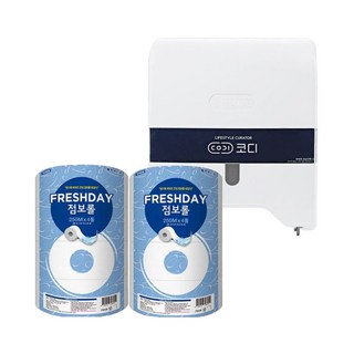 쌍용 프레시데이 점보롤 250m 8롤+케이스 업소용 대용량 화장지 휴지