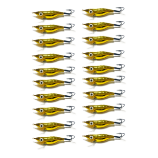 FST 왕눈이 삼발이 에기 왕발 수평에기 문어 에기 축광 대왕 피문어 돌문어 3발 애기 채비 20개입, 1세트, 9g, 금비