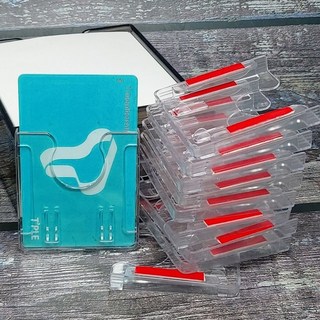 테이프 부착 교통카드/주차권/카드홀더/케이스 10개 sis+74940vE