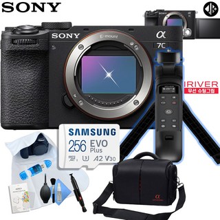소니 A7C2 BODY/ILCE-7CM2/브이로그 8종 패키지 /256GB 메모리/ OLED 무선 슈팅그립, 블랙