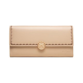 GANMOGU 蝴蝶結質感女士長款錢包，橫款手拿包，多功能卡夾零錢包