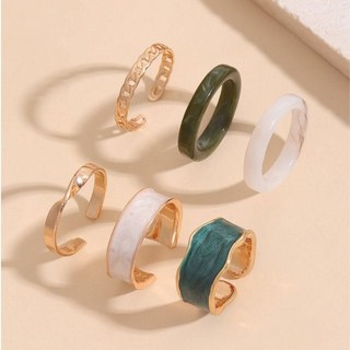 極簡風格戒指組 (6件套)