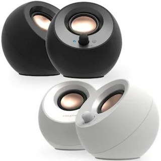 Creative PEBBLE V3 무선 5.0 스피커 정품, 블랙, 1개