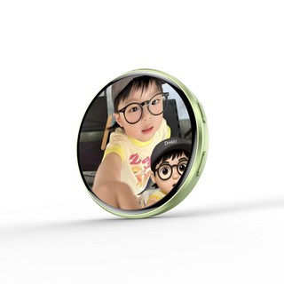 電子徽章 觸屏藍牙電子徽章 游戲動漫周邊, 1個, 綠色普通電子吧唧磁吸充電觸屏