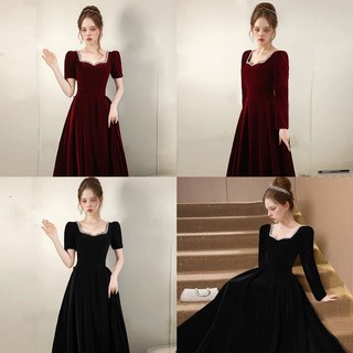 (대여) 슬림라인 하트넥 핀턱 백스트랩 드레스(2col