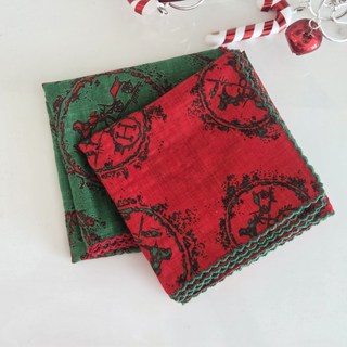 단체 모임 선물 국산 여성 겨울 봄 손수건 교회 레드 그린 선물용