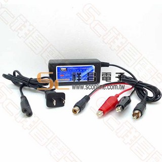 祥昌電子 6V 2A 自動充電器 附線 電瓶充電器 AD0602, 1個