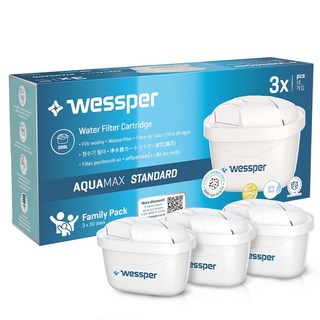 웨스퍼 필터(브리타 정수기 맥스트라 필터 호환), 3개