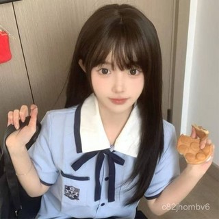 高中學院風班服杏奈校服2025藍韻白領夏季初中jk服裝畢業套裝新款
