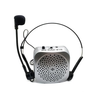 波音特經典教學麥克風(5W 擴音機 喇叭 小蜜蜂 喊話器), 組, DF-118, 銀色