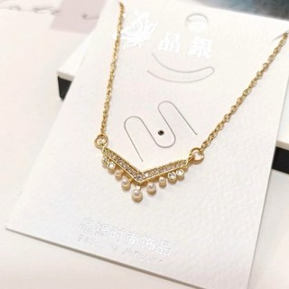 微笑V型小短鍊 時尚簡約設計, 1個