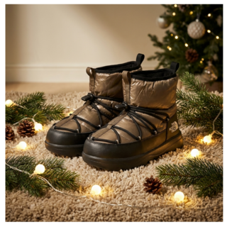 백화점판 노스페이스 화이트라벨 보레알리스 숏 부츠 베이지브라운 패딩부츠 방한화 남녀공용