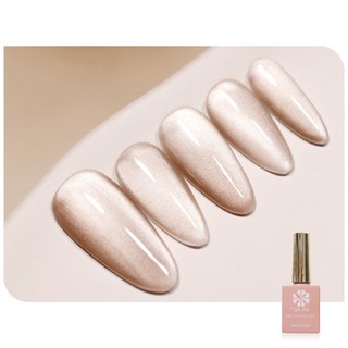 ByFunMe 八方米 偏光月光石瓷白晶石貓眼膠 彩色甲油膠, WM20, 1個, 15ml