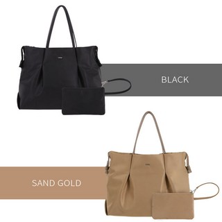 트래커 VARESE 고밀도 나일론원단 셔링스트링 대용량 숄더백 (+미니파우치) 크로스끈포함 쇼퍼백