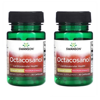 스완슨 옥타코사놀 Octacosanol 20mg 30정 2개