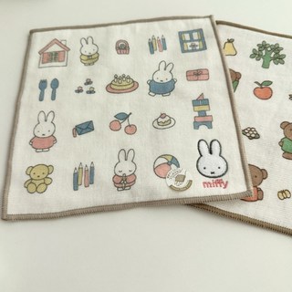 일본 캐릭터 miffy 가제 미니 손수건 타올