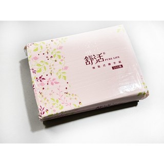 淨新抽取式衛生紙 台灣製 300抽 面紙 柔紙巾, 1個, 舒活擦手紙巾200張(一單最多10)