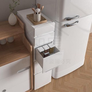 全店折扣 多層抽屜式收納櫃簡約抽屜櫃儲物櫃零食櫃衣櫃簡易收納櫃窄縫收納, 灰色,小號【長35.5寬18.8高12】