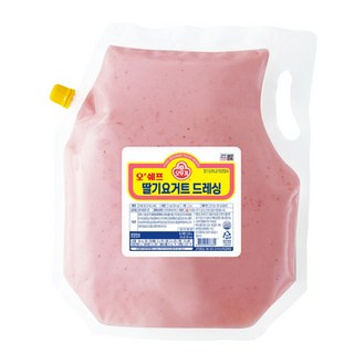 오뚜기 딸기요거트 드레싱 2kg ice, 1개
