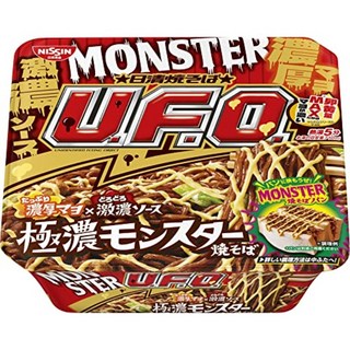 닛신 식품 야키 소바 UFO 몬스터 야키소바 172g 12 개, 12개