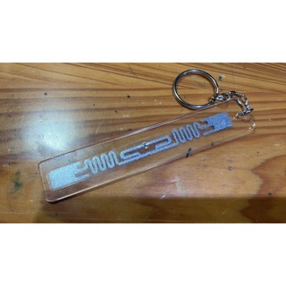 社區車道門禁管制 壓克力鑰匙圈 etag uhf 915高頻貼紙，內外碼RFID可退，出入更便利, 1個, ETC貼上鑰匙圈一支(每張不同卡號)