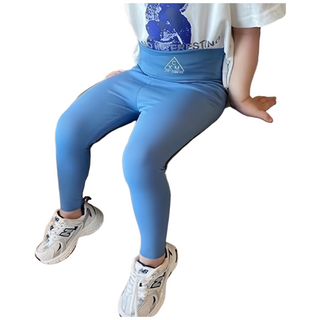 萱寶媽咪baby童裝館 兒童鯊魚褲 韓版夏季緊身九分褲 女童打底褲 愛心鯊魚褲 兒童長褲 兒童瑜珈褲 童裝