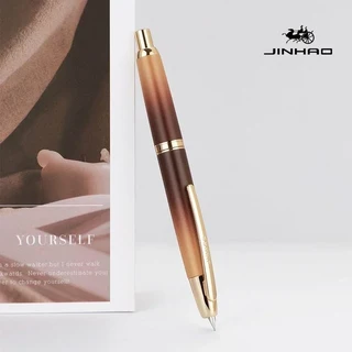 JINHAO A10 새로운 한정판 만년필 회전 잉크 흡입 내장 팁 EF/F 펜촉 럭셔리 쓰기 문구 선물, 01 F 0.5, 11 1