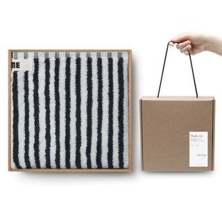 스트라이프 선염 호텔수건 답례품, 10개, 네이비