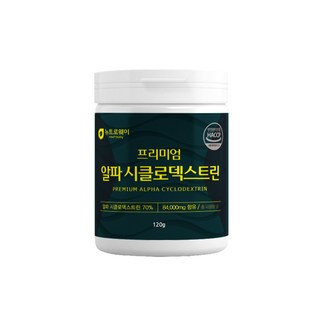 알파시디 알파cd 식약청 분말 가루 시클로 덱스트린 고순도 120g, 1개